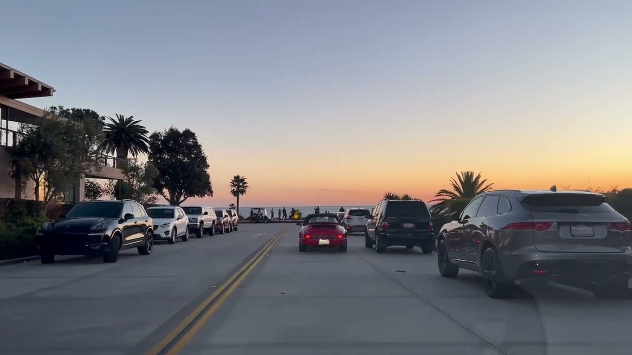 Ocean Blvd at Sunset in Newport Beach