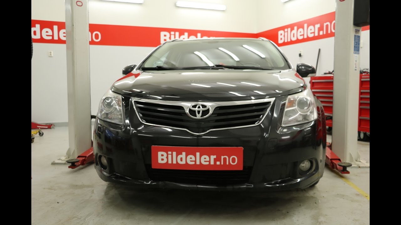 Toyota Avensis: Hvordan bytte motorolje og oljefilter (Dieselmotor) - 2009 til 2016 mod. (T27)