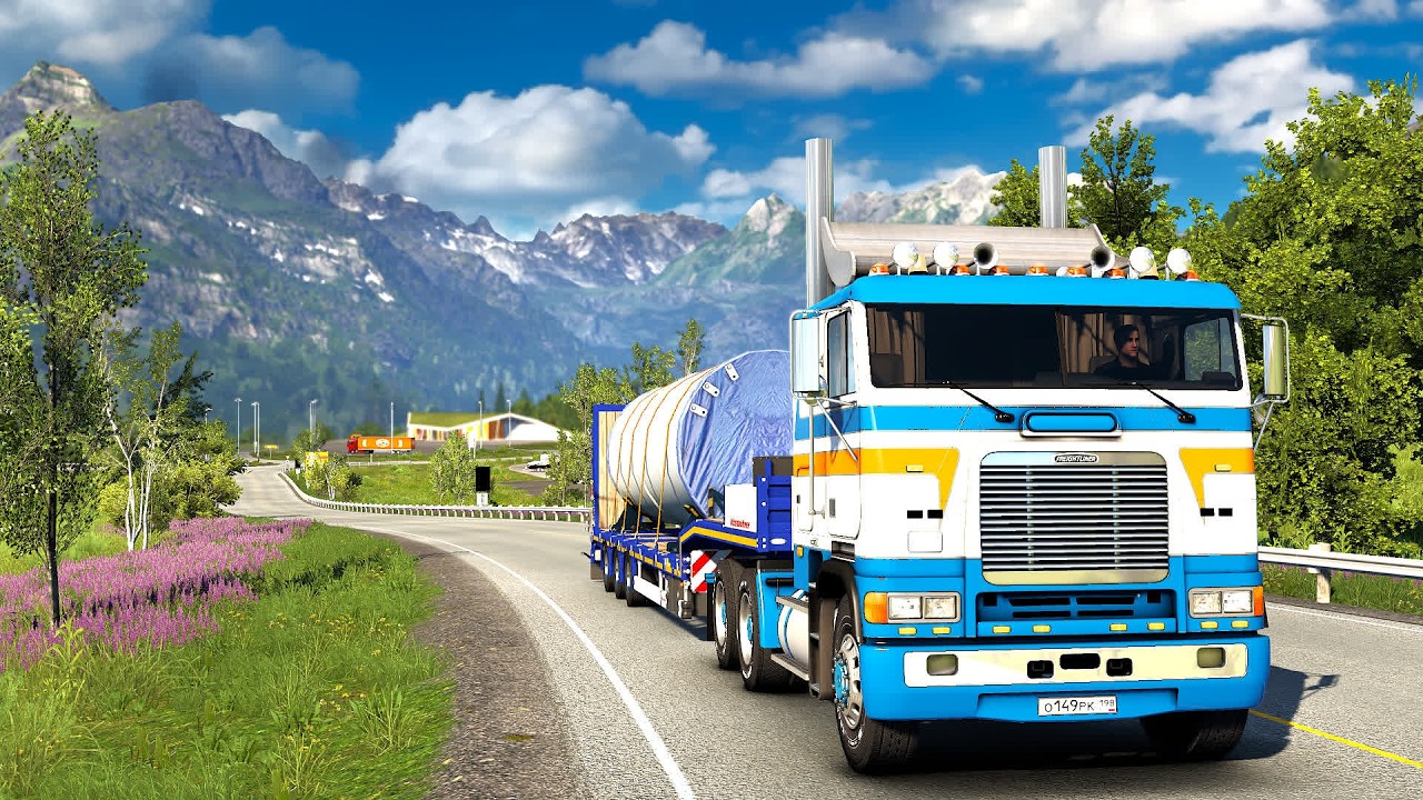 2220 / ЕTS2 1.57 / Freightliner FLB / Дальнобой по Норвегии.