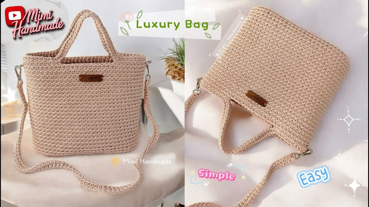 Luxury Bag 💟 Móc Túi Dễ Dàng Và Rất Đẹp ♡ Easy Crochet Bag For Beginners ♡ Simple Crochet Purse