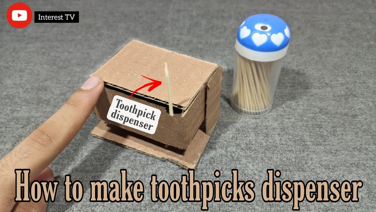 (DIY) How to make toothpicks dispenser with cardboard/at home