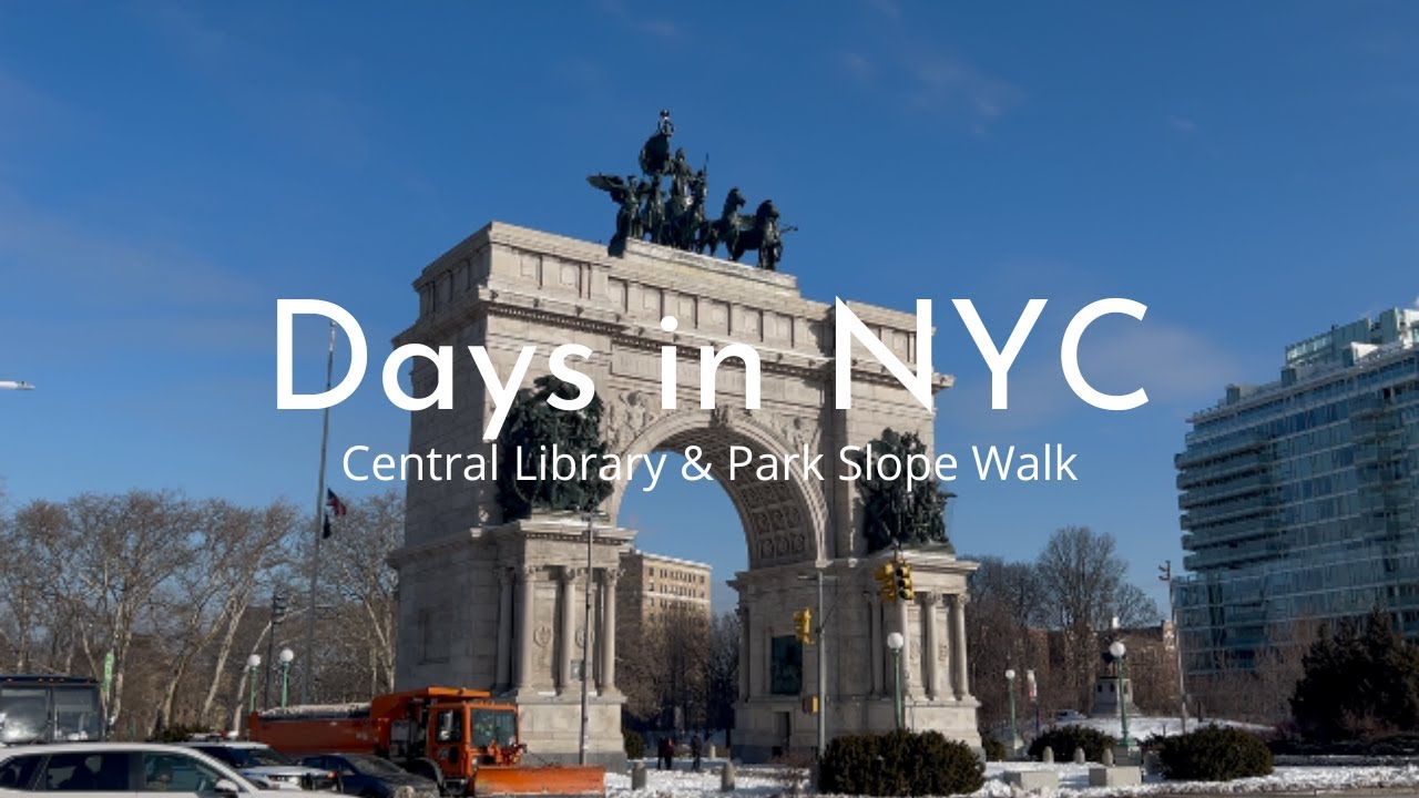 Days in NYC | visiting the Central Library in Brooklyn, walking in Park Slope