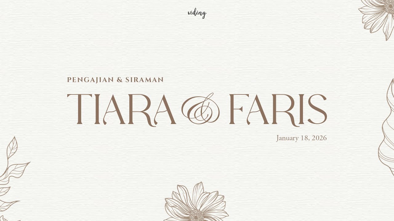 Tiara & Faris Pengajian Live Streaming January 18, 2026
