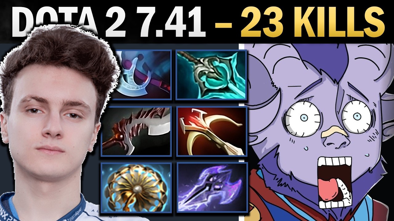 Riki Dota 2 7.41 with 23 Kills and 900 GPM - Dota Gameplay