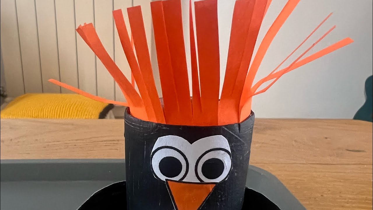 Le pingouin en rouleau de papier toilette 