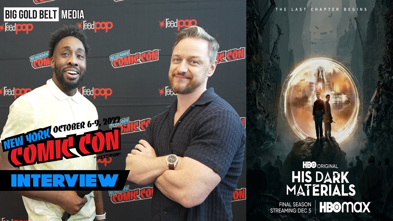James McAvoy Interview “Lord Asriel Belacqua” | His Dark Materials Season 3 | HBO Max | NYCC 2022