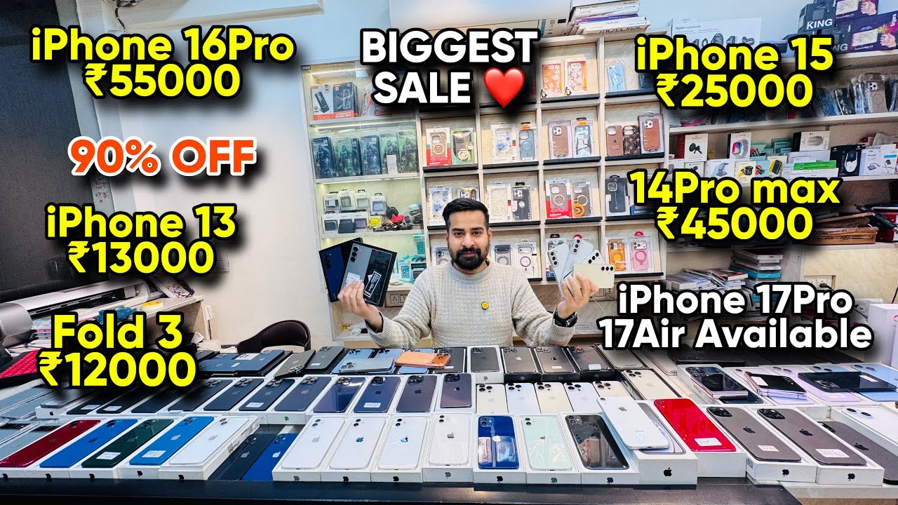 Biggest iPhone Sale Ever 🔥| Cheapest iPhone Market | Second Hand Mobile | iPhone16 Pro iPhone 15