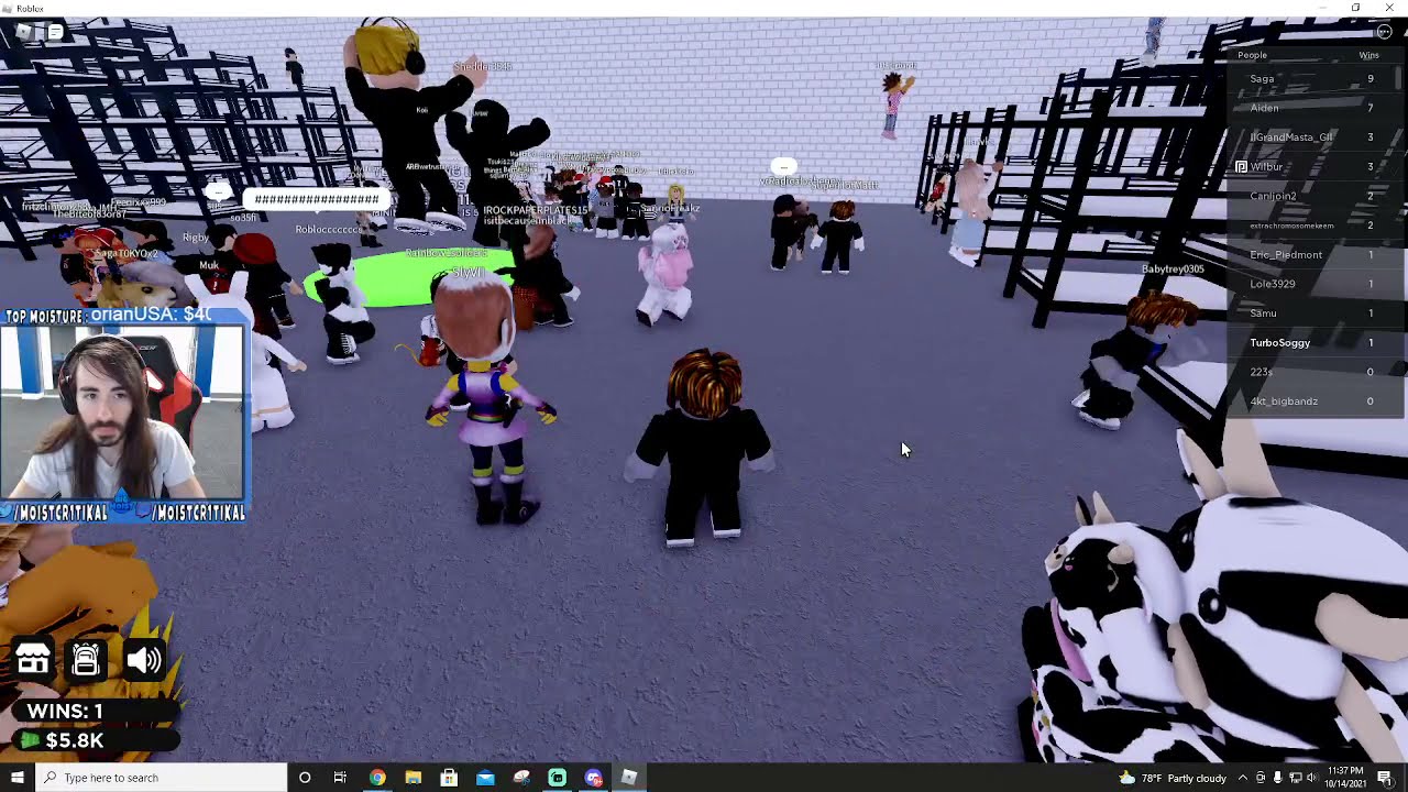 moistcr1tikal Twitch Stream Oct 15th, 2021 [Roblox]
