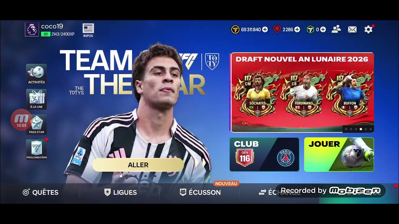 Je joue à FC mobile