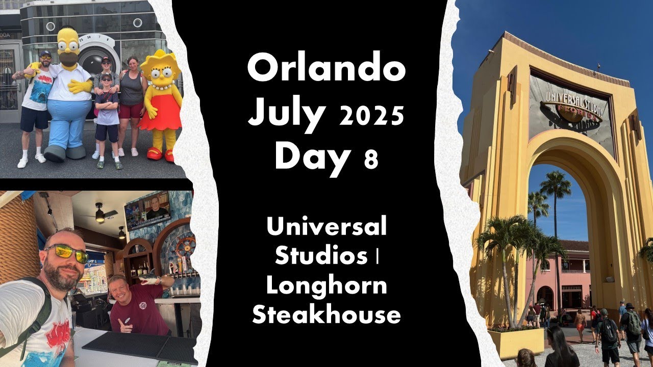 Orlando July 2025 Day 8 - Universal Studios | Longhorn Steakhouse