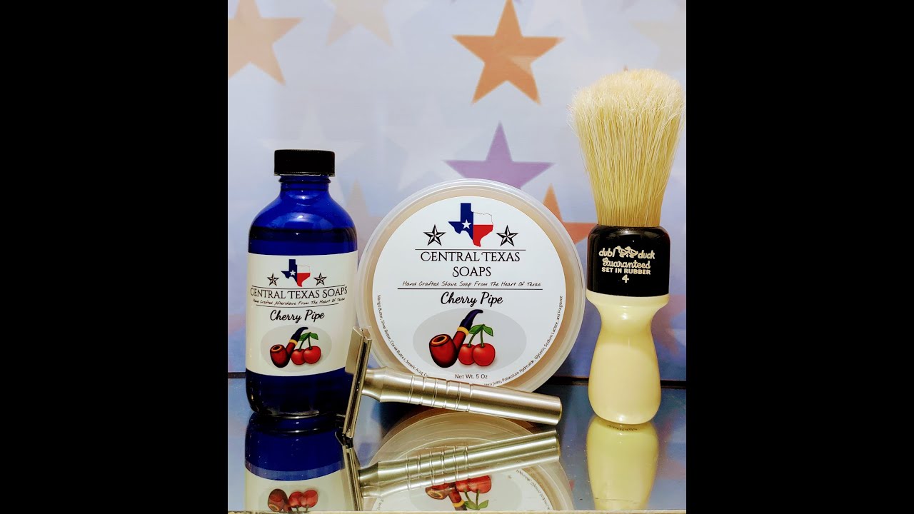 Blackland Sabre, Central Texas Soaps Cherry Pipe soap & aftershave