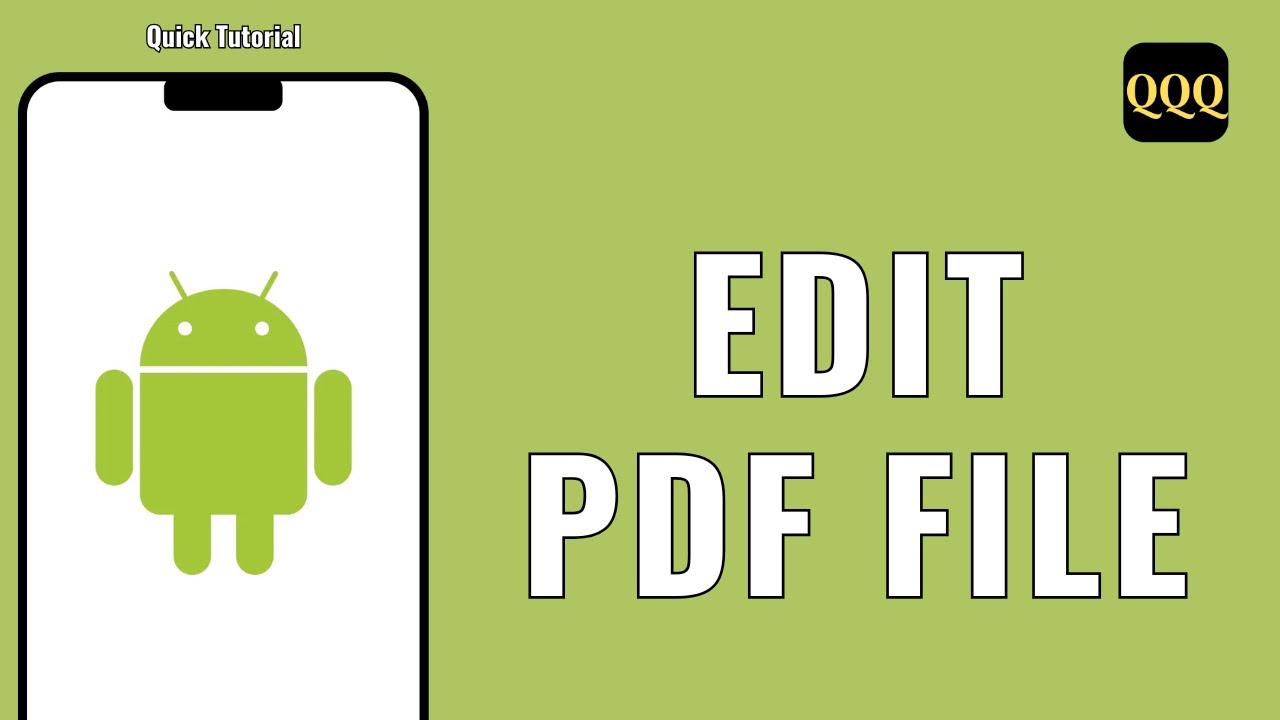 How to Edit Pdf File in Android