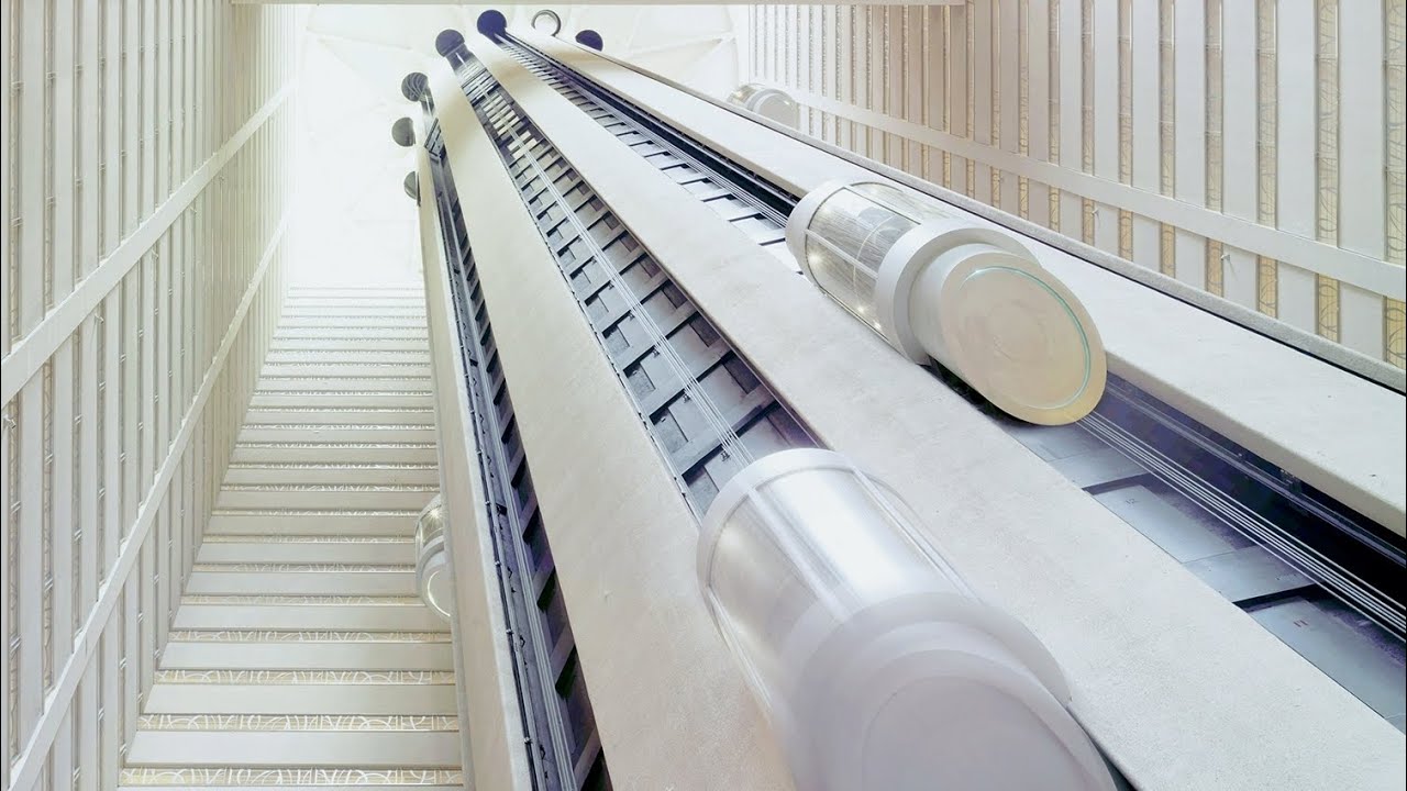 Scenic Schindler Port Elevators At Marriott Marquis Time Square New York City