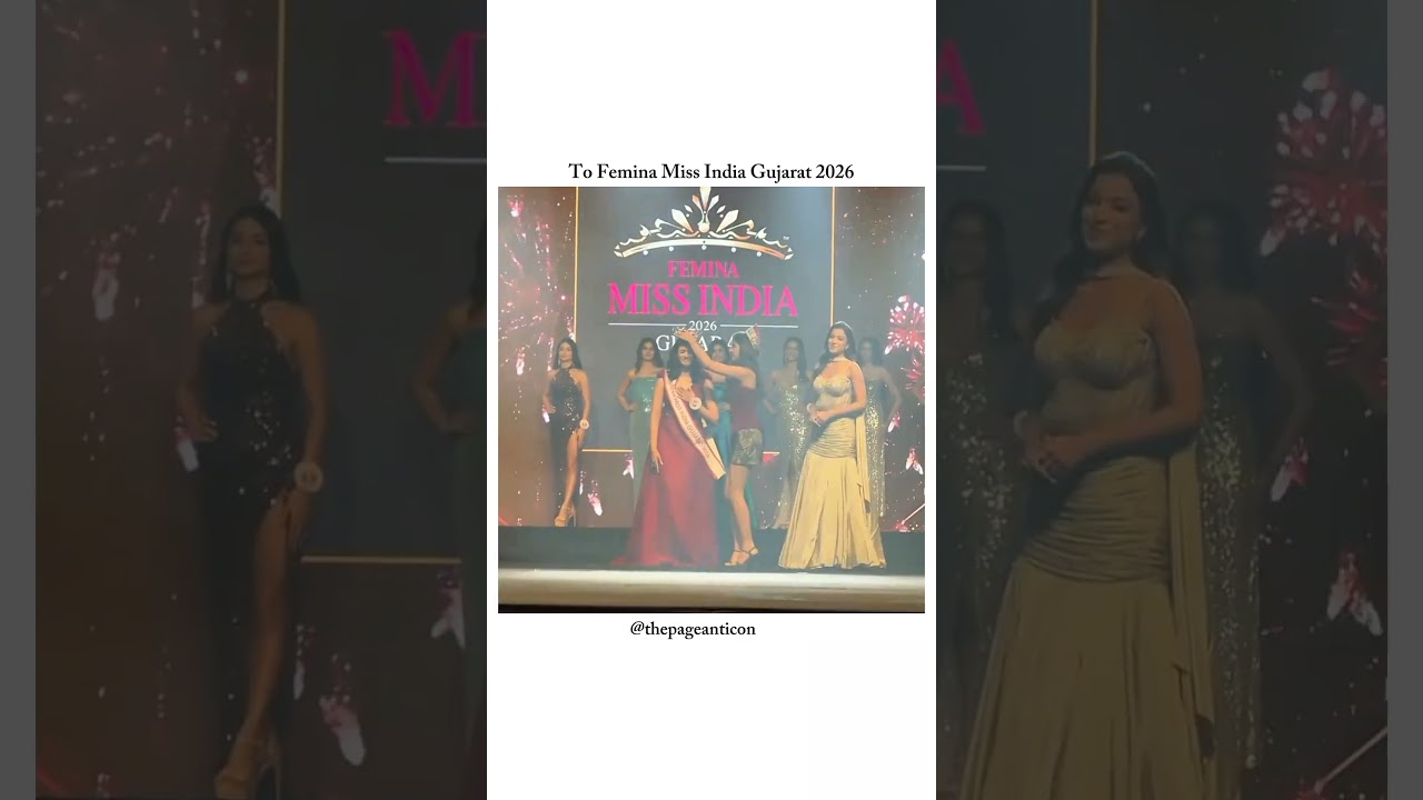 Shivangi Desai Crowned Femina Miss India Gujarat 2026 👑✨ | From Miss Charm India to State Queen 🇮🇳