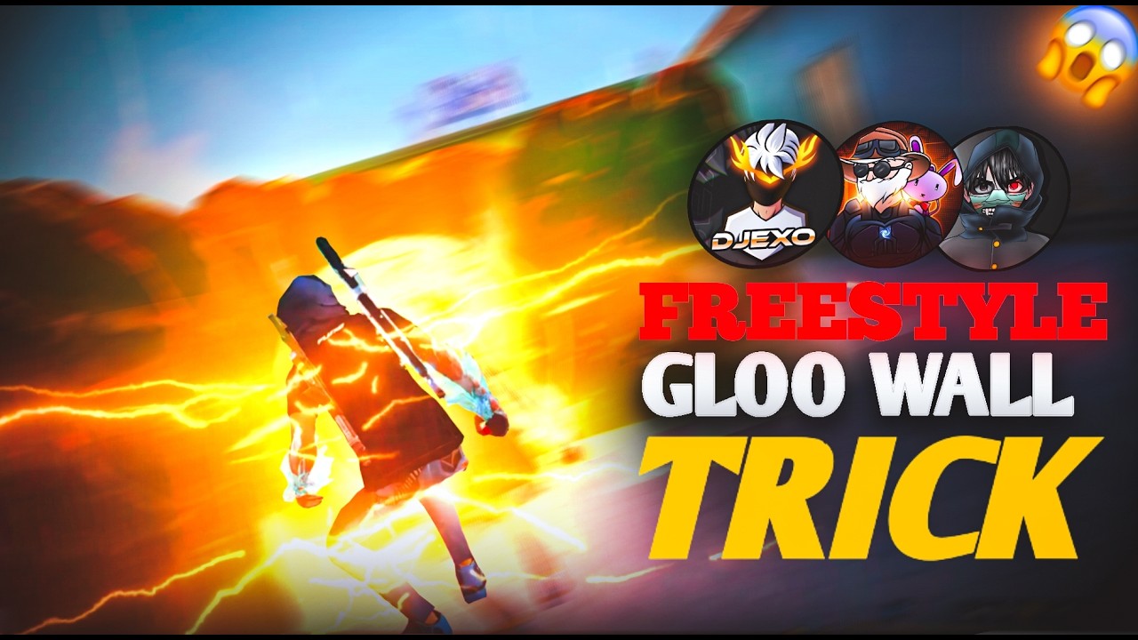💥Top 3 unique Freestyle Gloo Wall Trick IN 2025 🤯( IN MOBILE 📲)SUPER SECRET TRICK🤫|| invisible gmr🥷🏻