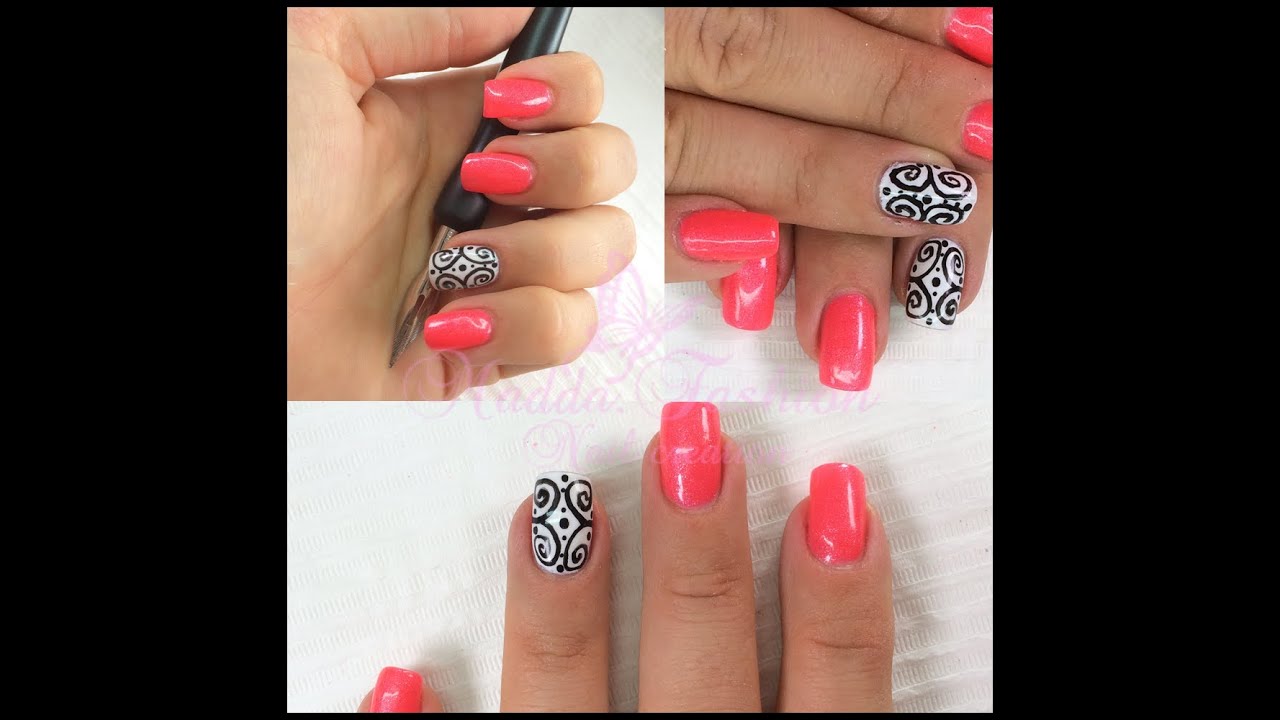 Monocolore - neon e bianco e decoro con penna stilografica || Madda.fashion