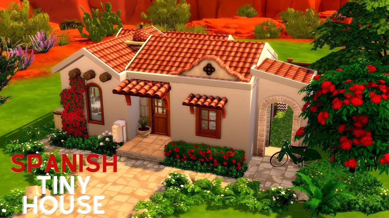 SPANISH TINY HOUSE || SPEED BUILD || THE SIMS 4