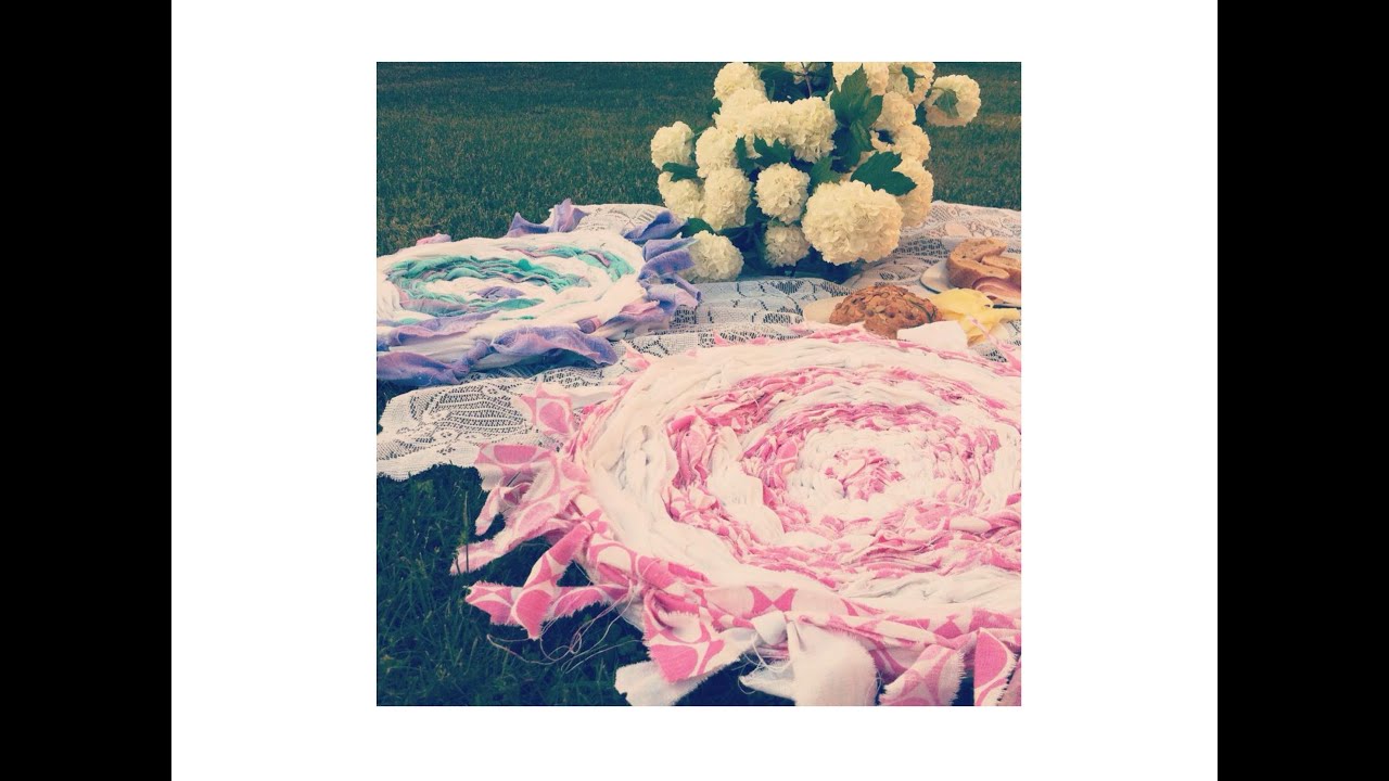 Let's show: Weben mit Hulahoop-Reifen - runder Teppich, Sitzkissen DIY