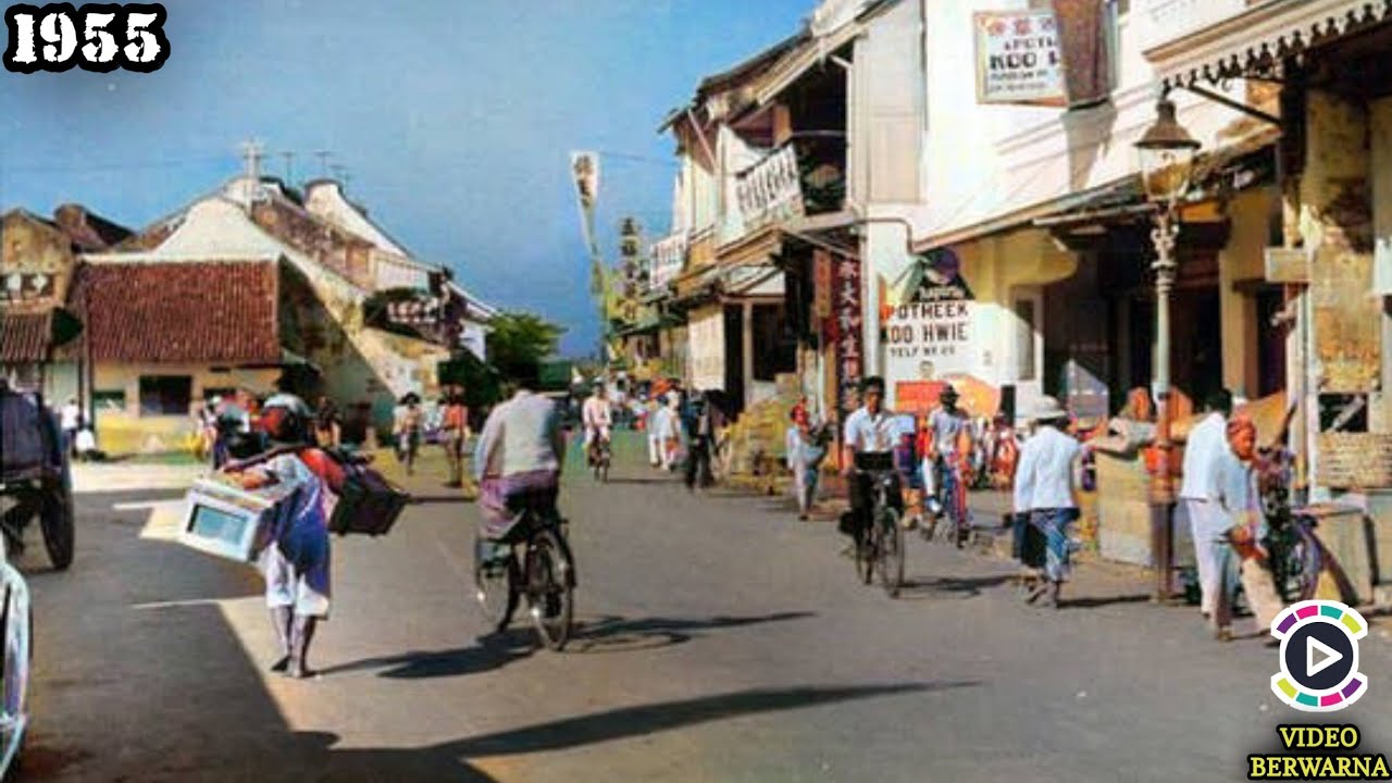 Semarang Tempo Dulu Tahun 1955 | Video Langka Berwarna