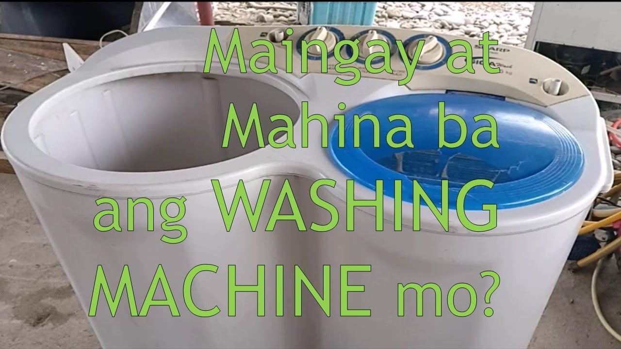 How to fix your weak and noisy washing machine/ Tagalog