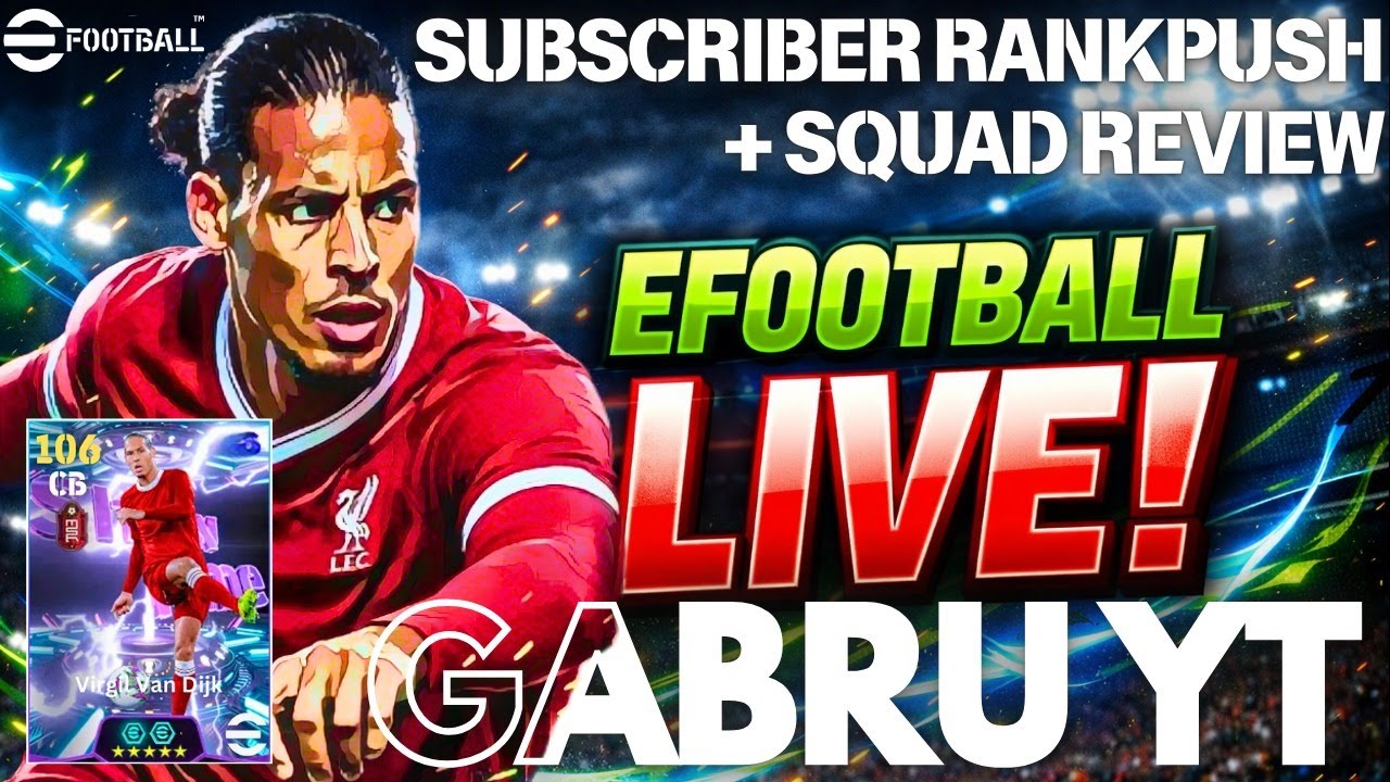 RANK PUSH TO DIV 1 IN SUBSCRIBE ACC + REVIEW NEW VAN DIJK 🔥| #efootball26