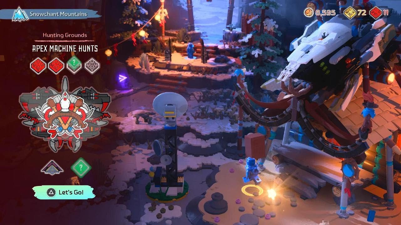 LEGO Horizon Adventures Snowchant Mountains Hunting Grounds: Search for the Apex Thunderjaw