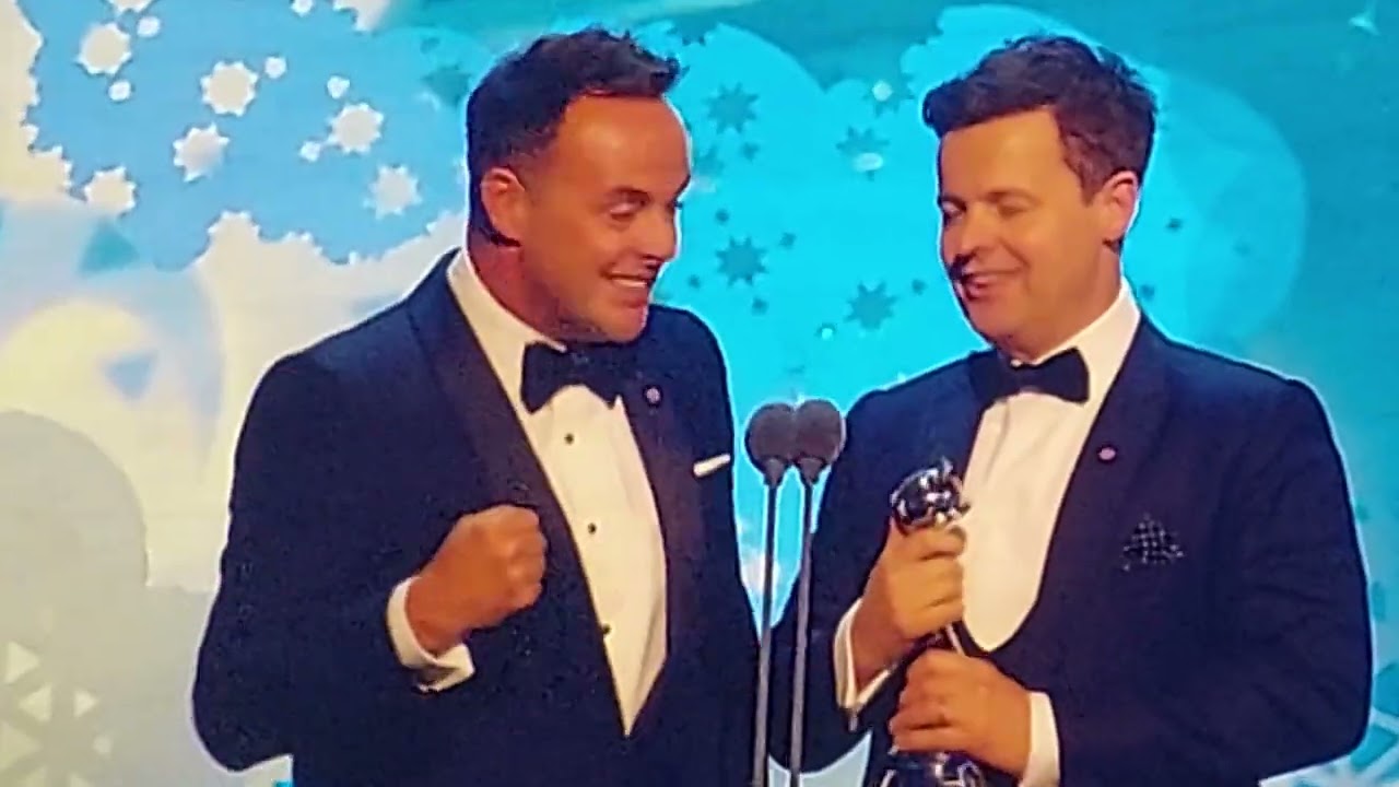 Ant And Dec Winning Entertainment Presenter At The NATIONAL TELEVISION AWARDS 11.09.24