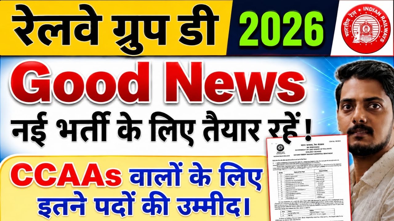Group D 2026 Good News|| Group D New Vacancies Indent Notice 2026