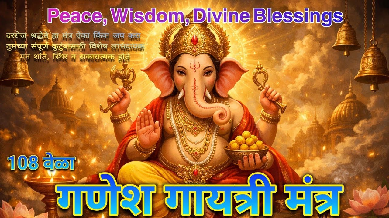 Ganesh Gayatri Mantra - Peace, Wisdom, Divine Blessings, गणेश गायत्री मंत्र 