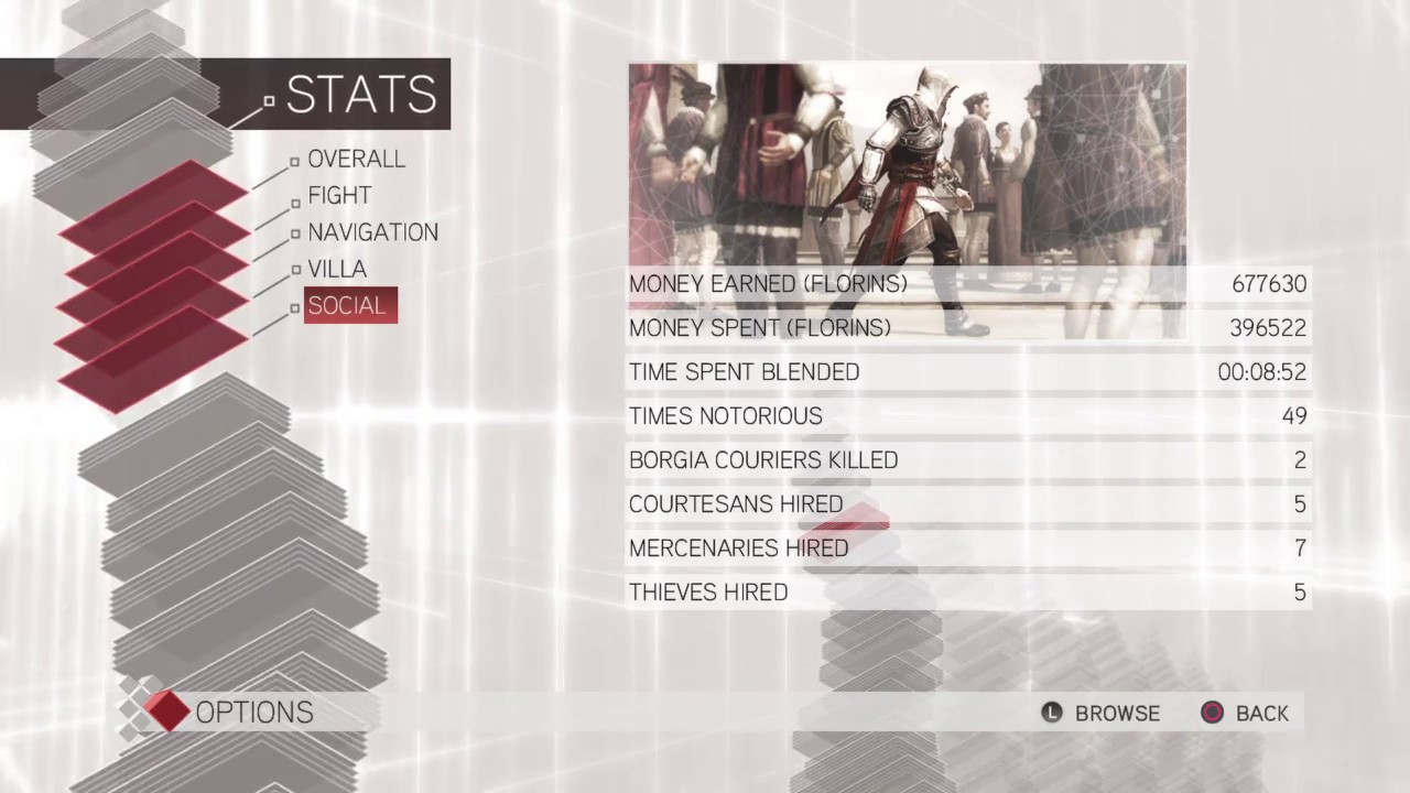 Assassin's Creed 2 Pause menu theme music