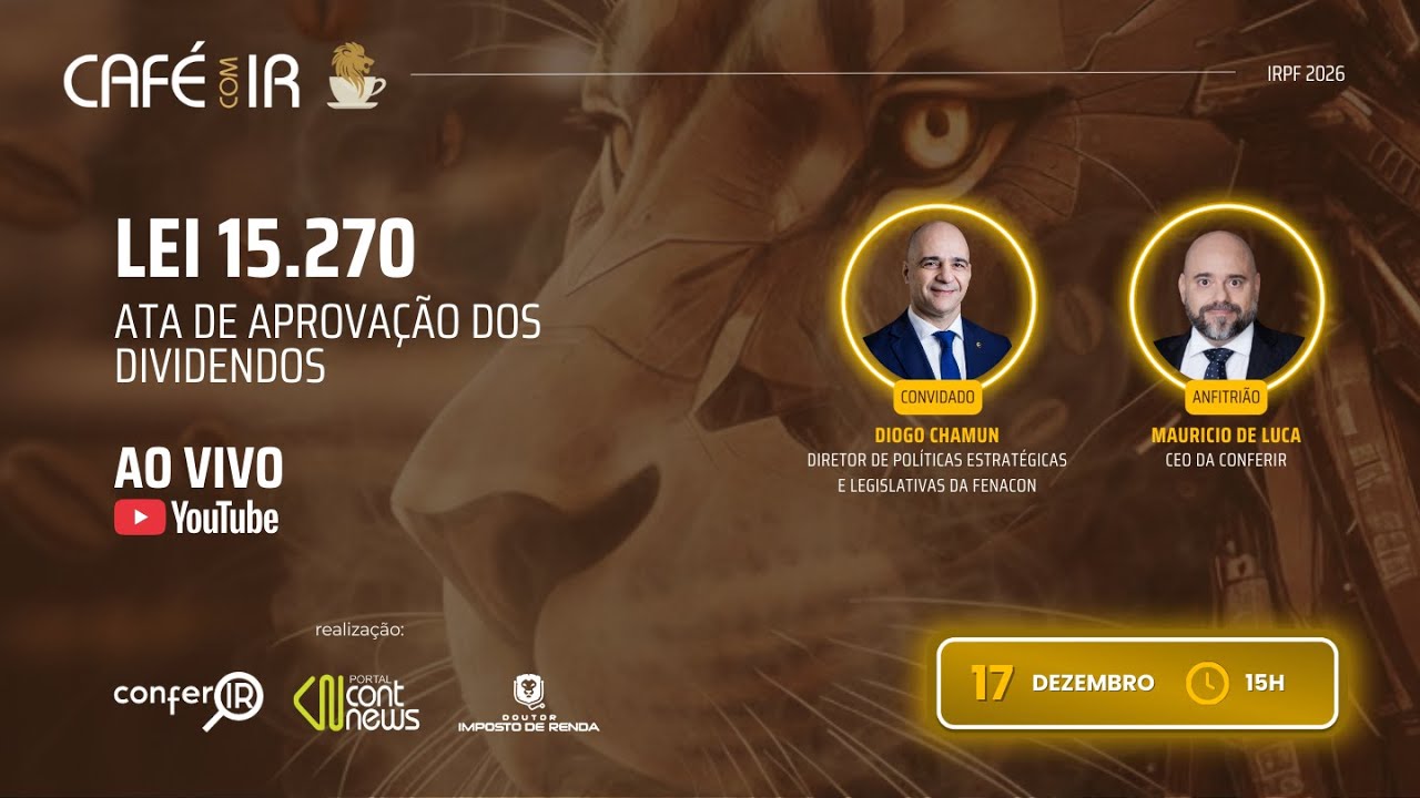Caf&eacute; com IR 2026 - Ata de Distribui&ccedil;&atilde;o dos Dividendos