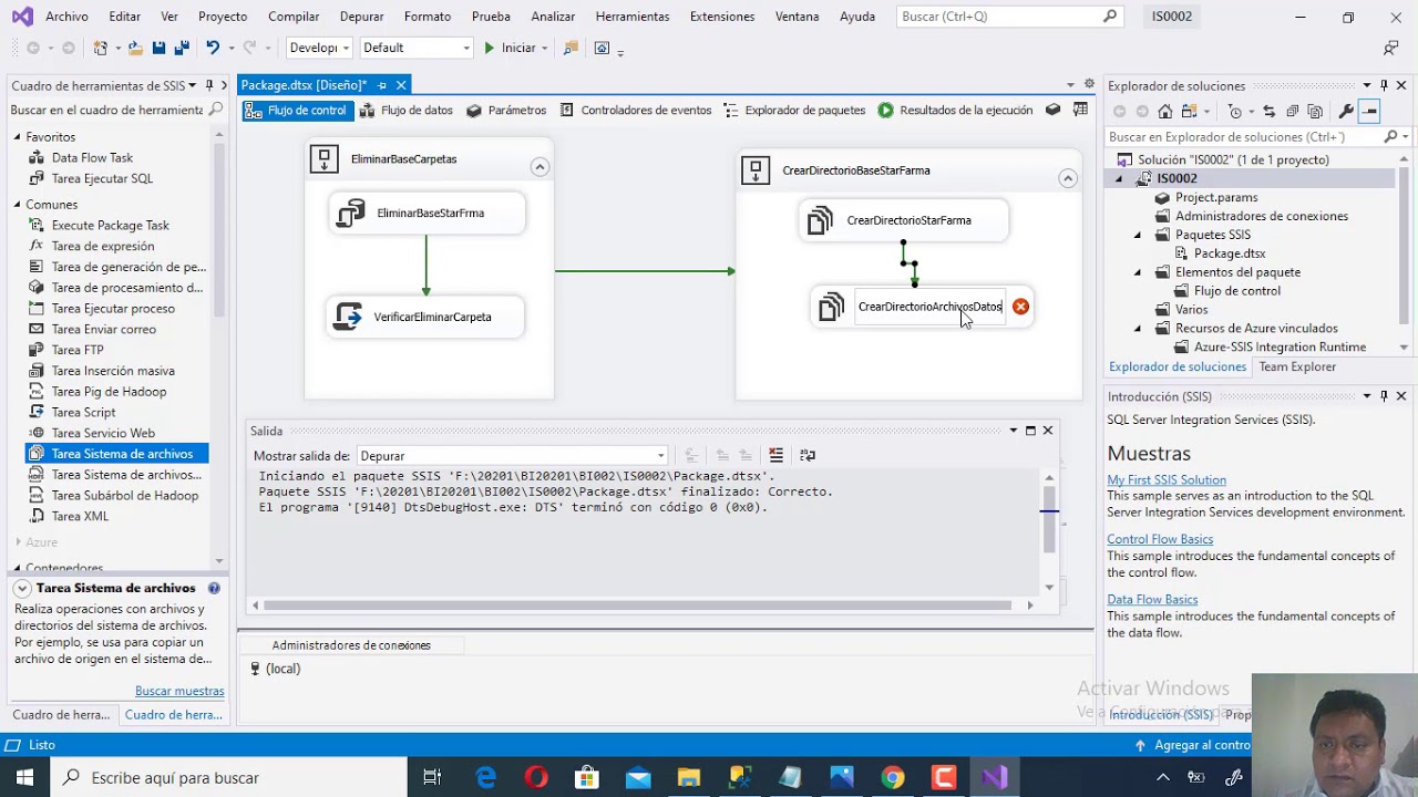 IN_3C. Flujos de control Tareas Sistemas de Archivos, Scripts SQL, creación de base, tablas y datos.