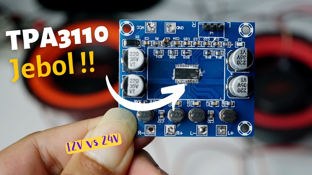 TPA3110 Test 12V vs 24V dan 4 Ohm vs 8 Ohm - TPA3110D2