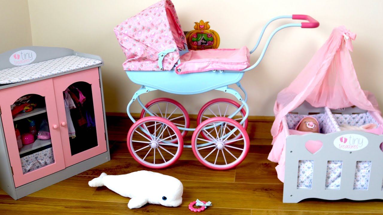 Baby Annabell Carriage Pram + 5 Duplex Pram with Carry Bags | Baby Born & Annabell