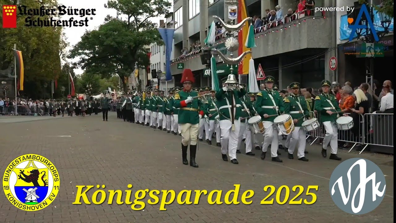 BTK K&ouml;nigshoven J&auml;gerkapelle Straberg K&ouml;nigsparade Sch&uuml;tzenfest Neuss 2025