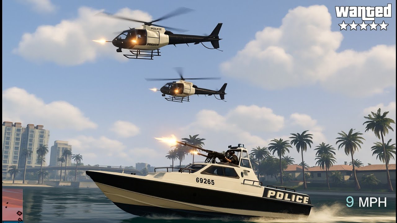 Epic Police Battle in GTA V | Helicopters, Rocket Launchers & Full War!