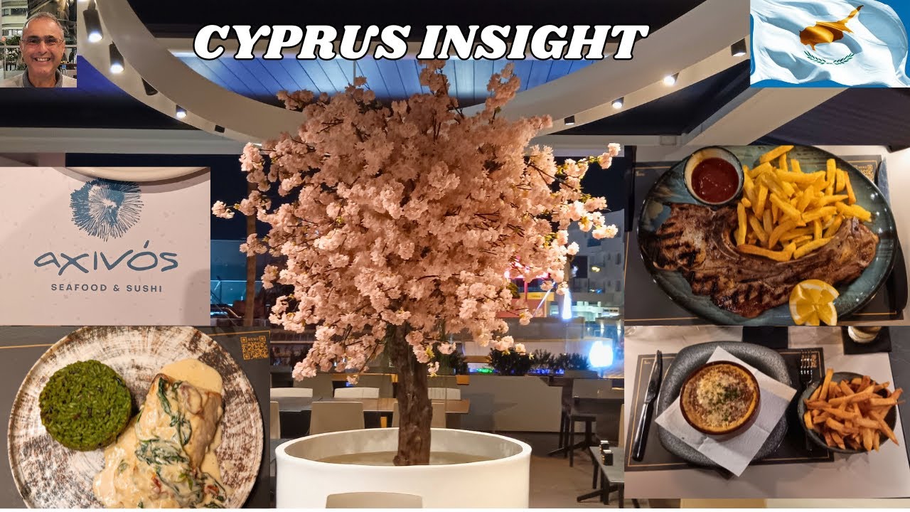AHINOS Mediterranean & Sushi Restaurant, Protaras Cyprus - Fine Dining.
