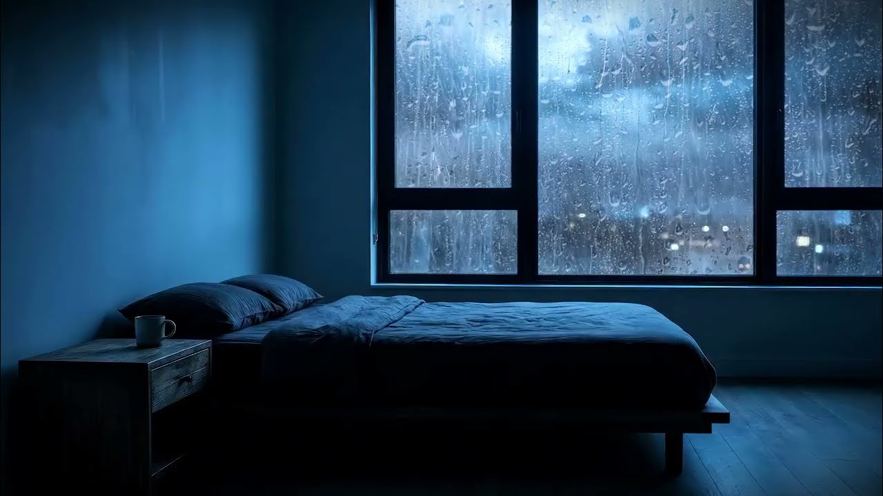 Pure Rain ASMR: 3 Hours of Heavy Rain Tapping on Glass for Deep Focus & Study