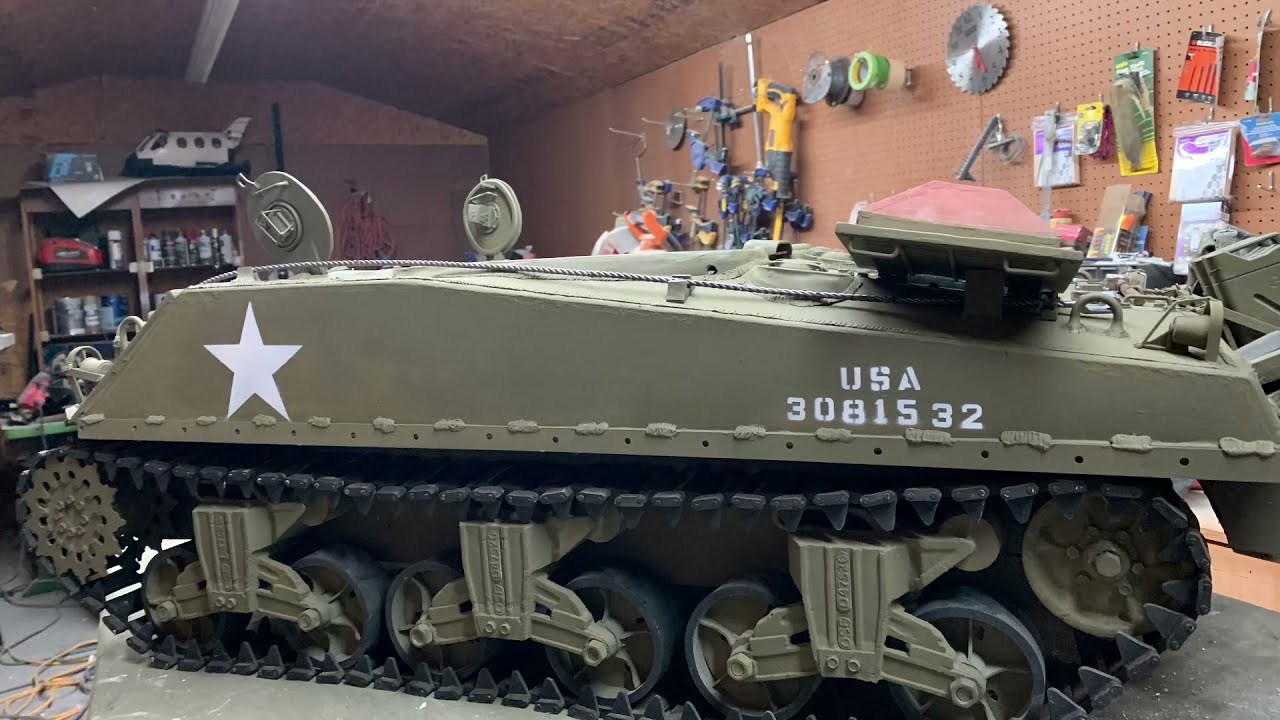 1/6 scale custom WWII M4A3 Sherman tank (James Desimone Sherman tank)