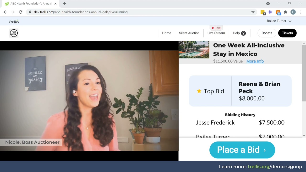 How to host a virtual auction with Trellis Fundraising!