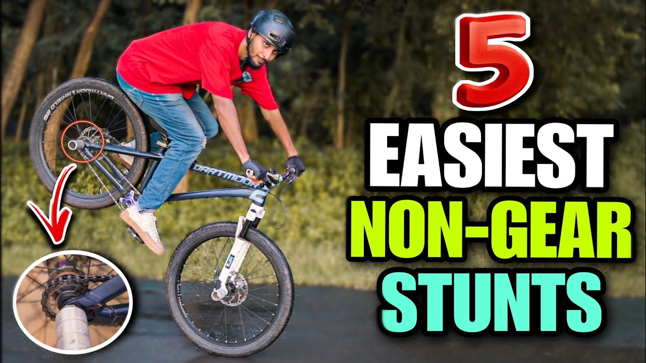 5 EASY NON-GEAR MTB TRICKS | Infinity Riderzz
