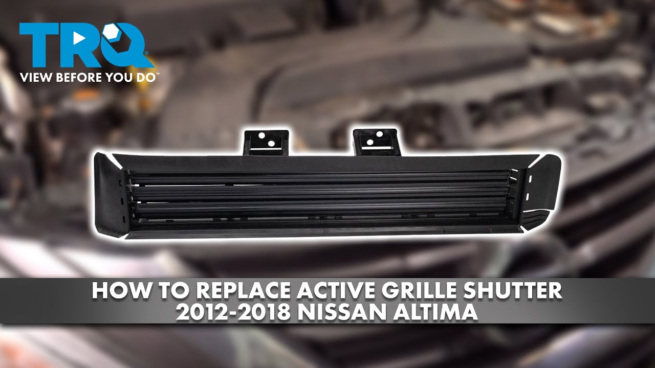 Как заменить активную решетку радиатора на Nissan Altima 2012-2018