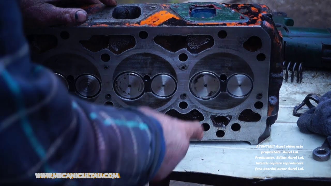 MOTOR D115 ,CHIULASA RECTIFICARE SCAUN SUPAPE CU MASINA DE GAURIT. VERIFICARE ETANSARE SCAUN .   3