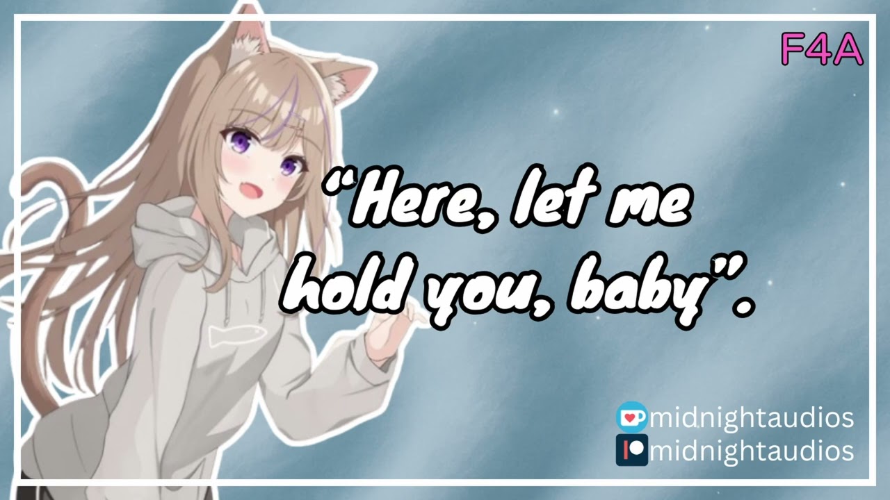 Wife Comforts You While You Cry 💛 | Soft F4A Neko Roleplay with Rain Sounds | ASMR  roleplay