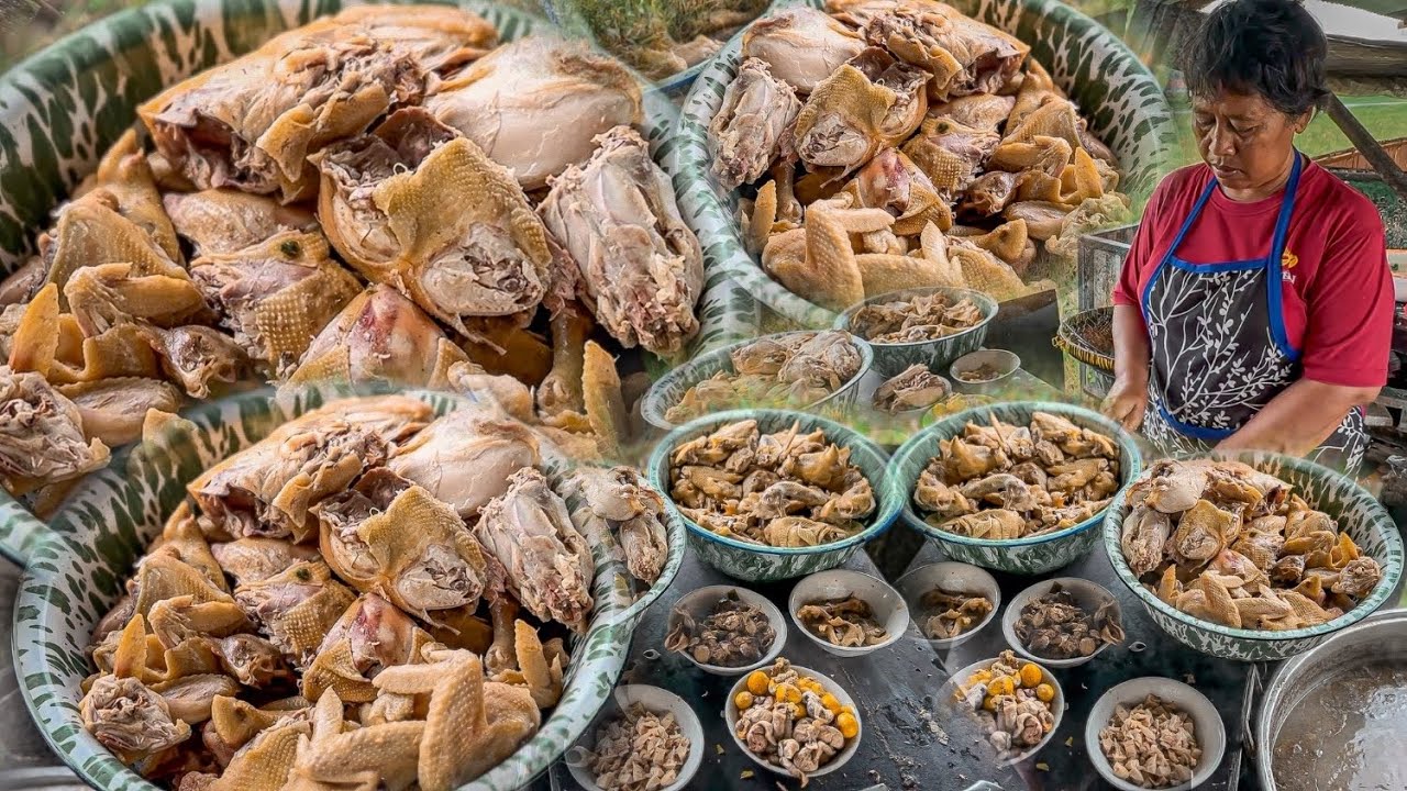 SOP SEMANGKOK 6 RIBU! PANTES LAKU DI DESA! SOP AYAM PROTELON KLATEN! 200 LITER KUAH KALDU ABIS