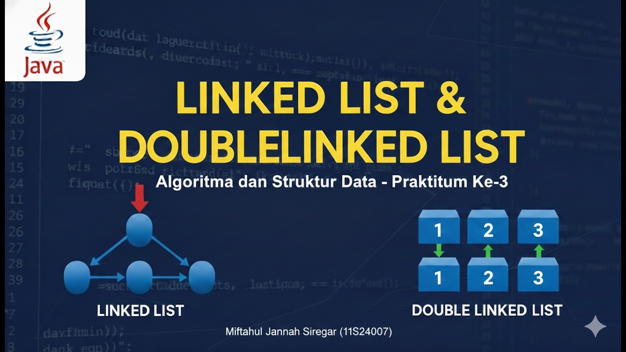 LINKED LIST & DOUBLE LINKED LIST_11S24007_Miftahul Jannah Siregar_ Alstrudat_P3