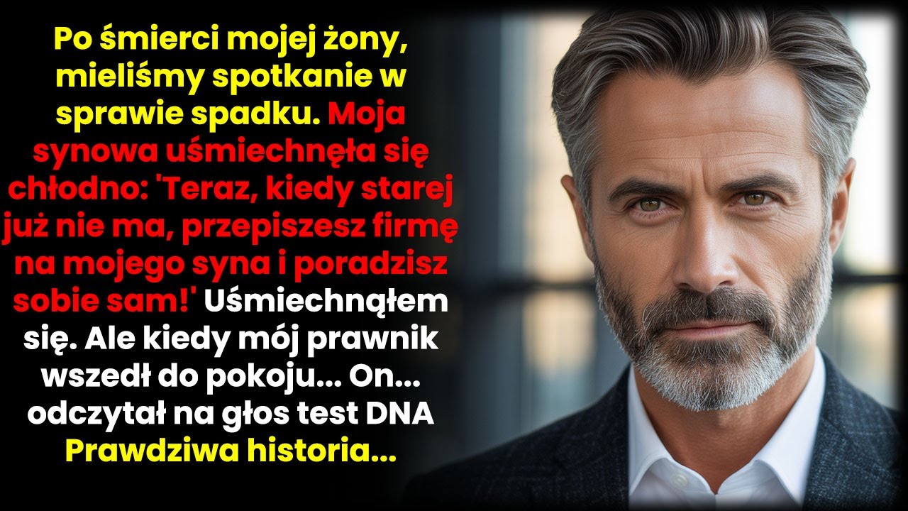 Mąż umarł, spotkanie o spadek. Synowa uśmiechnęła się chłodno: 