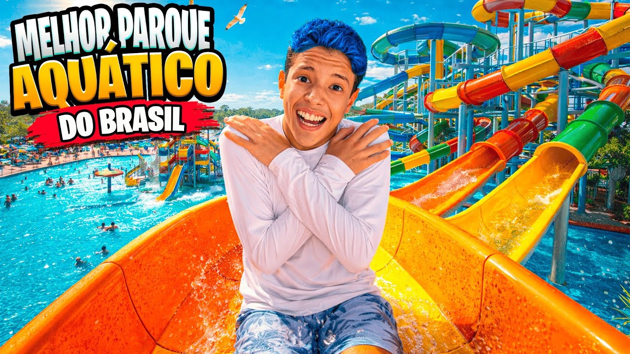 UM DIA COMIGO NO MELHOR PARQUE AQUÁTICO DO BRASIL!!!