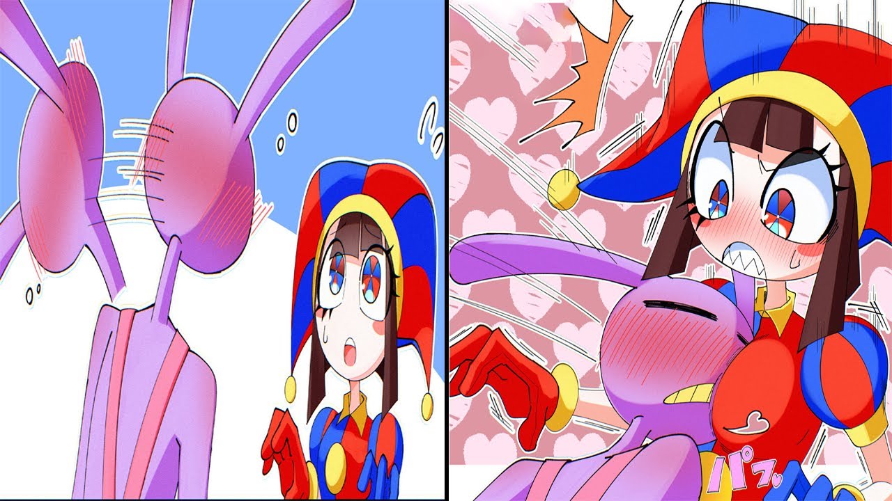 Jax x Pomni  Fluffy and Unimpressed  | The Amazing Digital Circus Comic | TADC