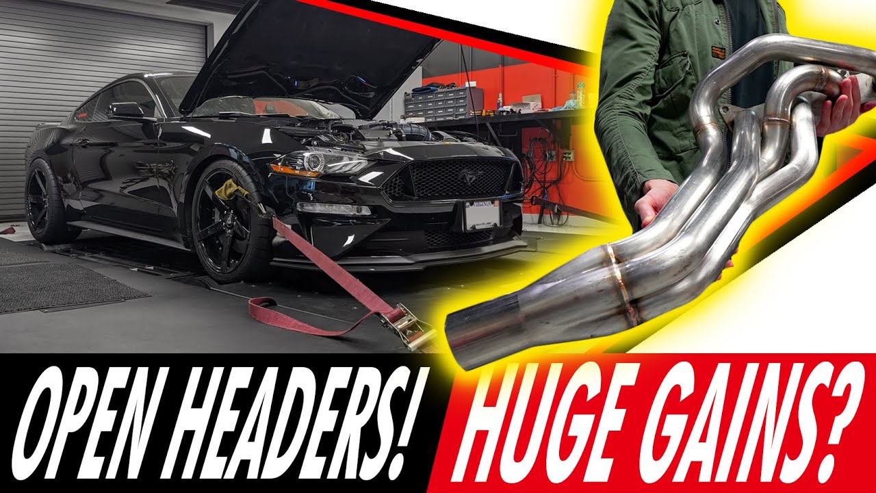 18+ Mustang OPEN HEADER Dyno Tested! HUGE GAINS?
